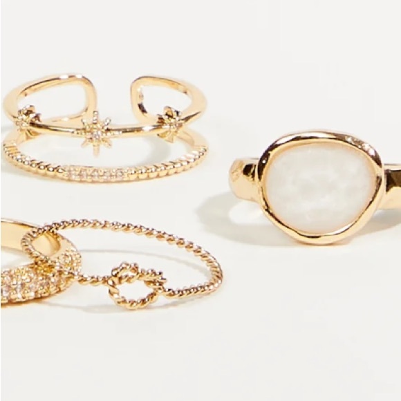 NWT Altar’d State Glitzy Ring 6 Pack - Picture 3 of 4